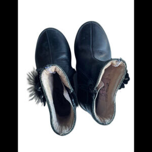 girls genuine leather boots size 24 size 8